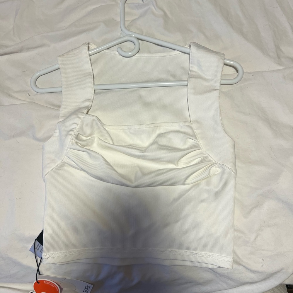Cider White Crop Top